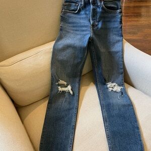 Re/Done High Rise Blue Jeans